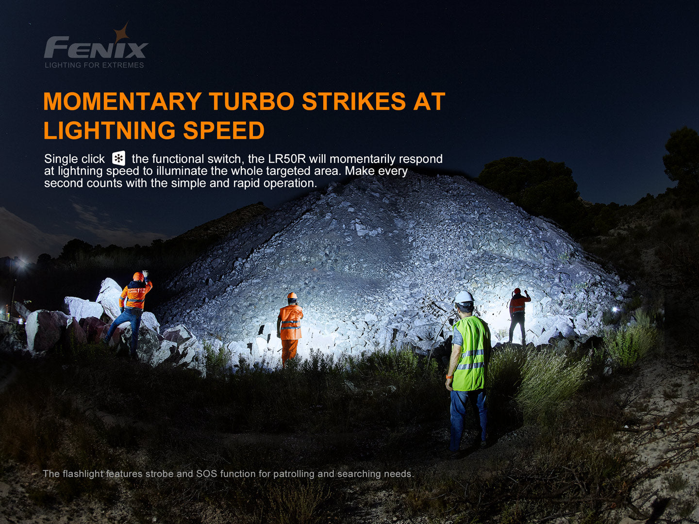 Fenix LR50R High Power Flashlight - 12,000 Lumens