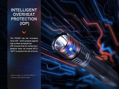 Fenix PD35R Compact USB-C Rechargeable Tactical Flashlight