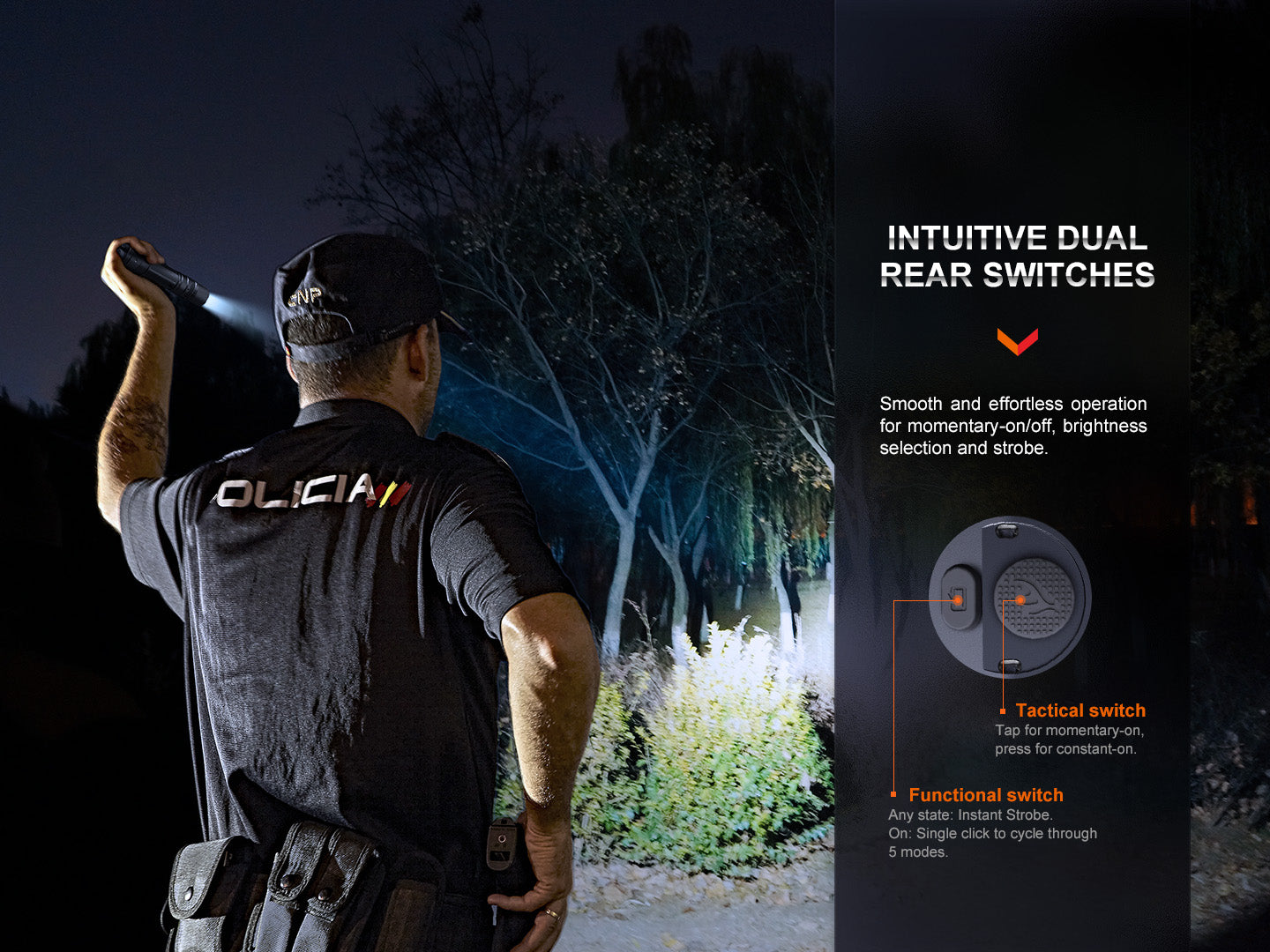 Fenix PD36R Pro Heavy Duty Tactical Flashlight - 2,800 Lumens