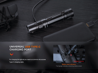 Fenix PD36R Pro Heavy Duty Tactical Flashlight - 2,800 Lumens