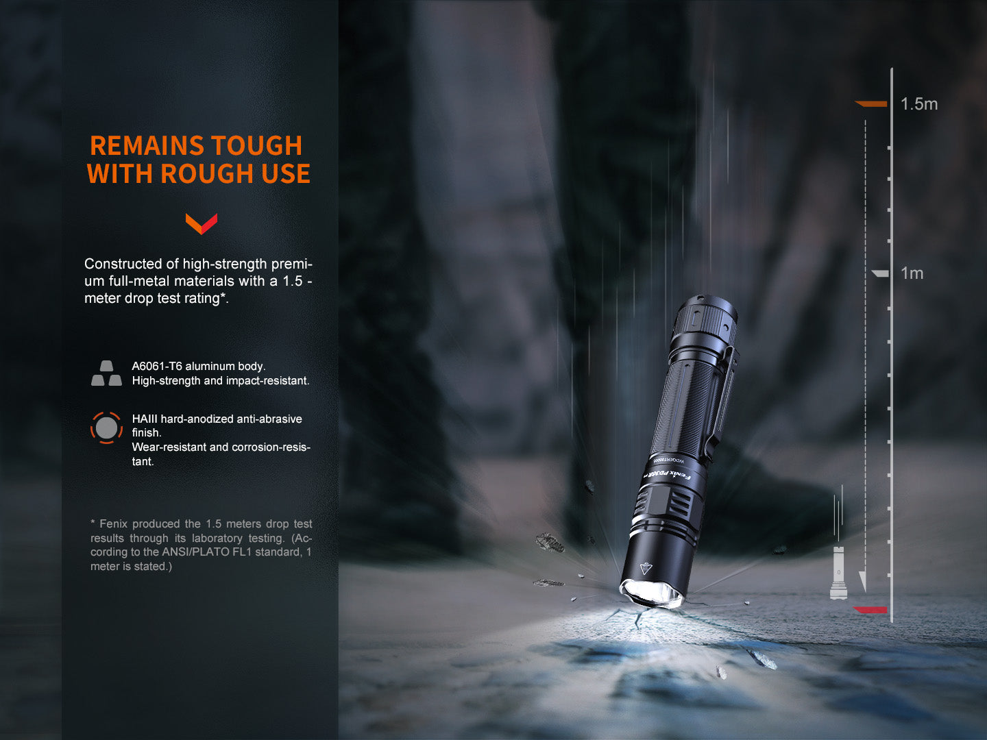 Fenix PD36R Pro Heavy Duty Tactical Flashlight - 2,800 Lumens