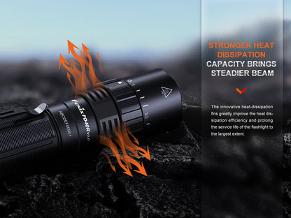 Fenix PD40R V3 USB-C Rechargeable Flashlight  500 Meters Throw - 3,000 Lumens