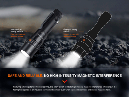 Fenix PD40R V3 USB-C Rechargeable Flashlight  500 Meters Throw - 3,000 Lumens