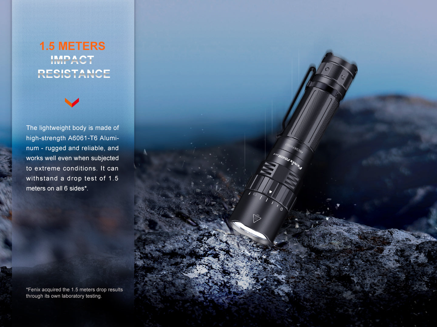 Fenix PD40R V3 USB-C Rechargeable Flashlight  500 Meters Throw - 3,000 Lumens