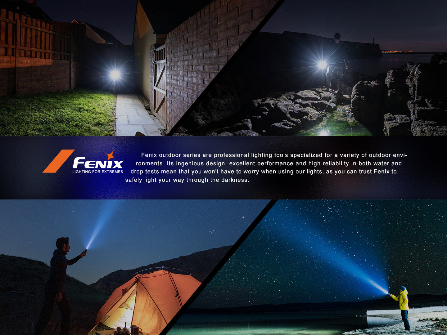 Fenix PD40R V3 USB-C Rechargeable Flashlight  500 Meters Throw - 3,000 Lumens
