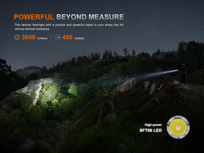 Fenix TK21R High Performance Tactical Flashlight - 3,600 Lumens