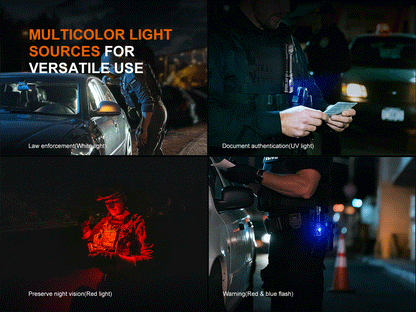 Fenix TK25R Tactical Flashlight With Multi-Color Side Light [3600 Lumens I 350 Meters]