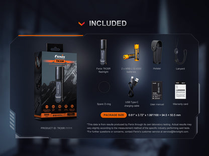 Fenix TK35R High Performance Tactical Flashlight - 5,800 Lumens