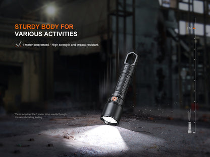Fenix WF25RM Multi-Functional Flashlight with Secondary UV Light & Charging Cradle