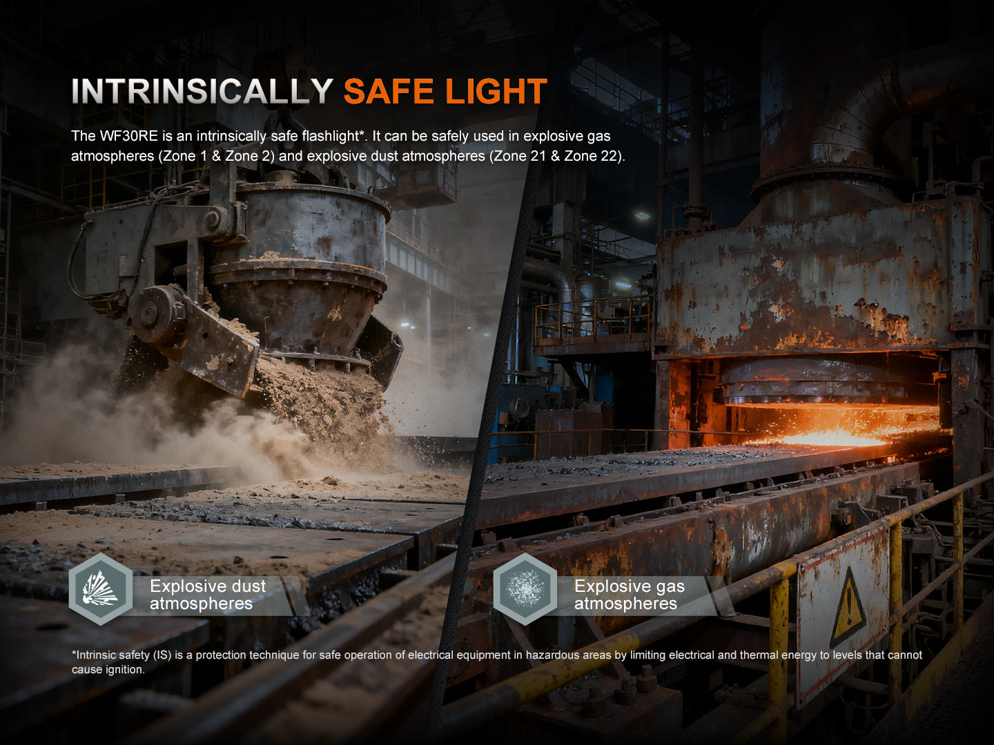 Fenix WF30RE Intrinsically Safe Rechargeable Flashlight