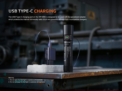 Fenix WF30RE Intrinsically Safe Rechargeable Flashlight