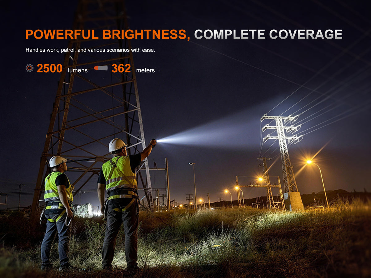 Fenix WT26RM Multi Light Sources Compact Work Light [2,500 Lumens I 362 Meters Throw]