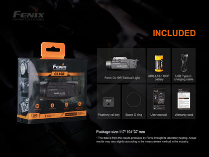 Fenix GL19R USB-C Rechargeable Tactical Flashlight