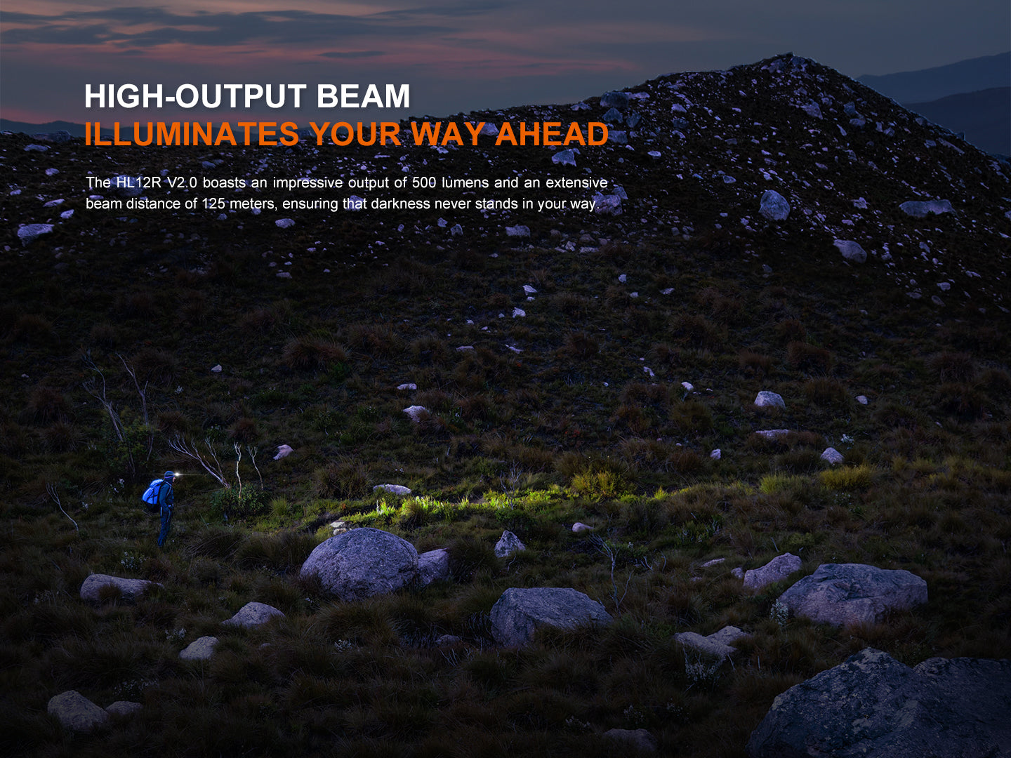 Fenix HL12R V2 Dual Light Sources USB-C Rechargeable Headlamp