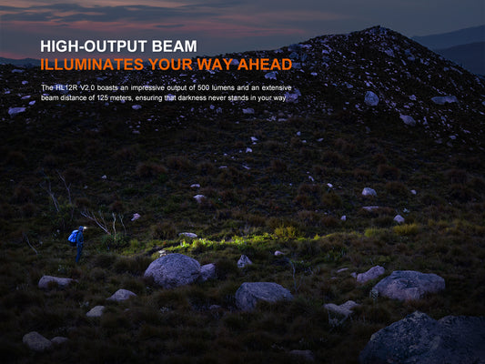 Fenix HL12R V2 Dual Light Sources USB-C Rechargeable Headlamp