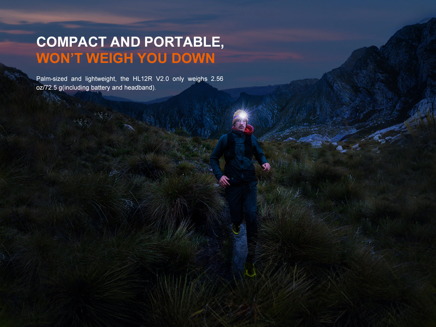 Fenix HL12R V2 Dual Light Sources USB-C Rechargeable Headlamp