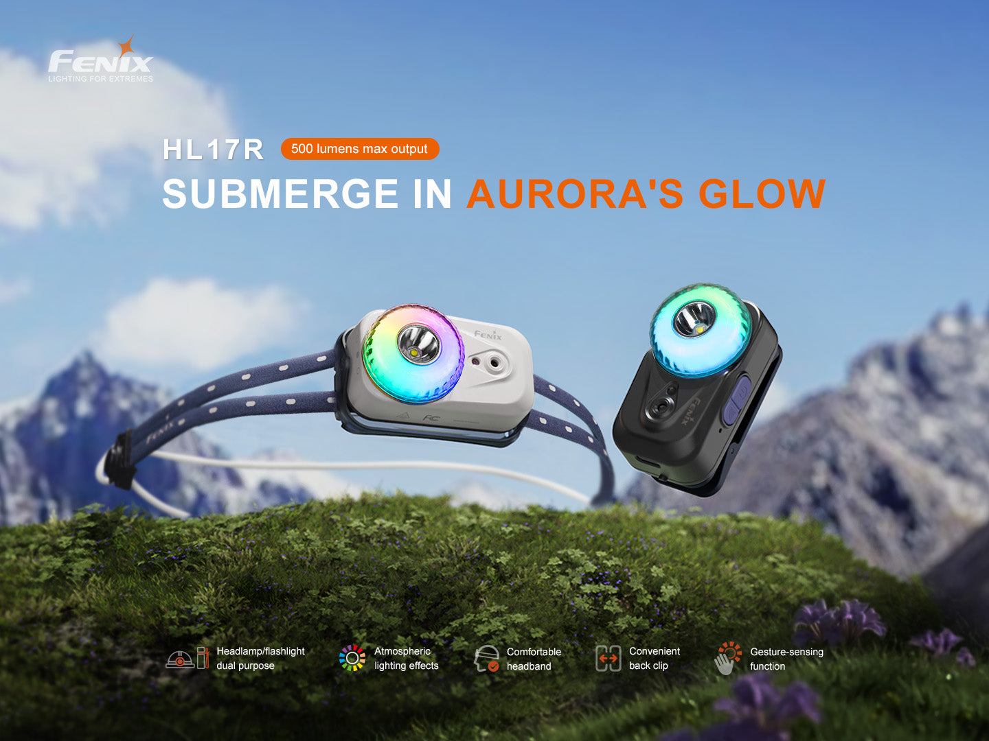 Fenix HL17R Ultra-Light Multi-Purpose Headlamp Cum Signal Light