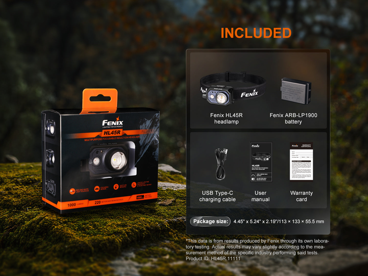 Fenix HL45R Focusing Gesture-Sensing Dual Light Sources Headlamp