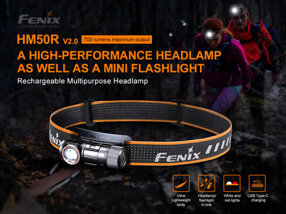 Fenix HM50R V2.0 Right Angle Flashlight Cum Headlamp
