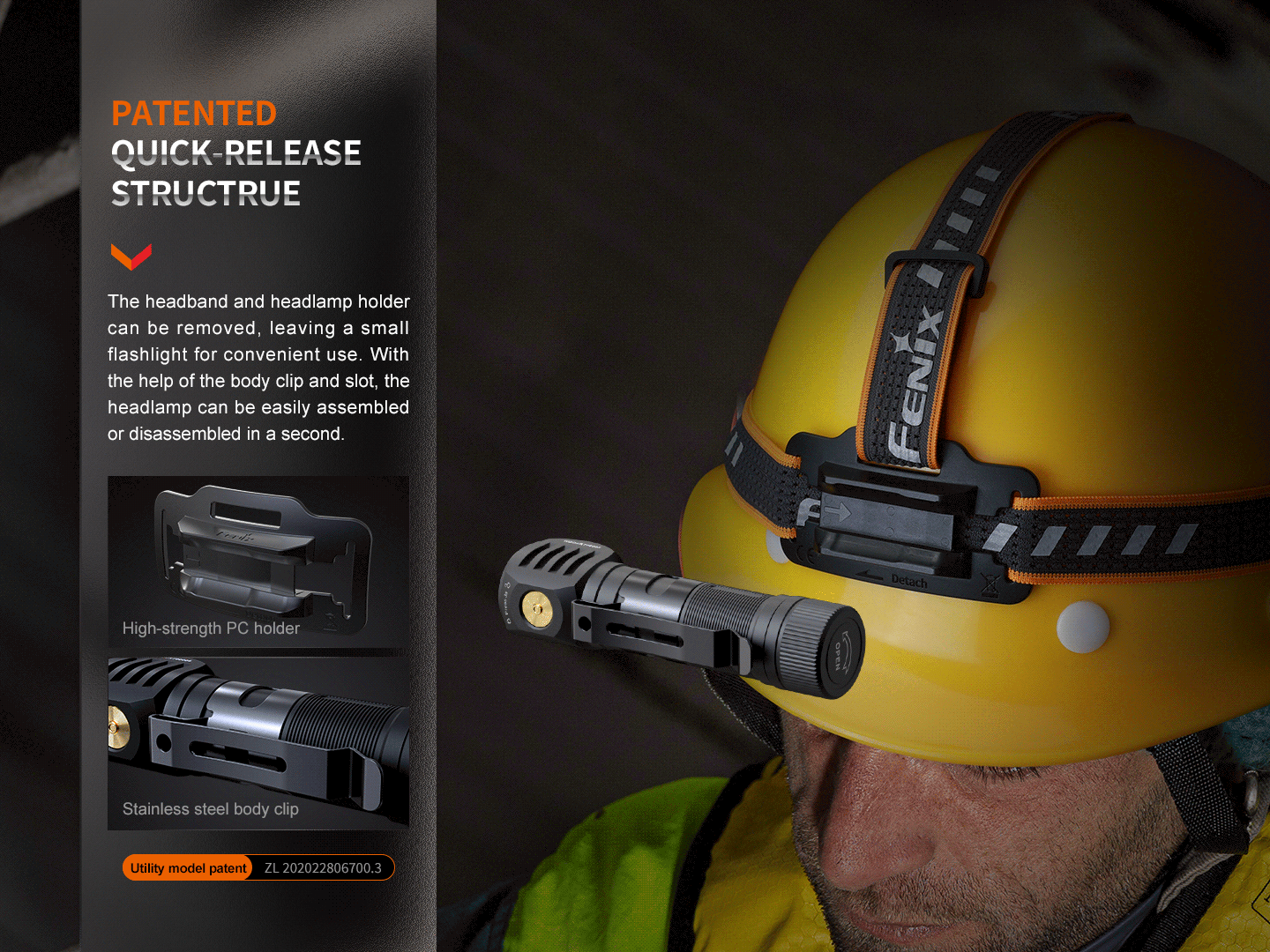 Fenix HM61R V2 Headlamp Cum Flashlight [2-in-1] - 1,600 Lumens