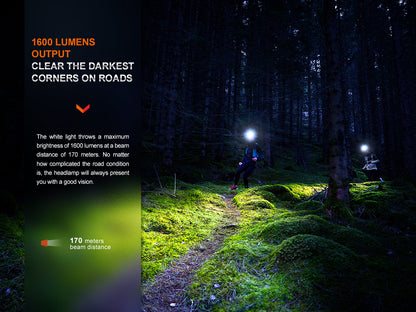 Fenix HM65R-T V2 Magnesium Headlamp With Emergency Whistle