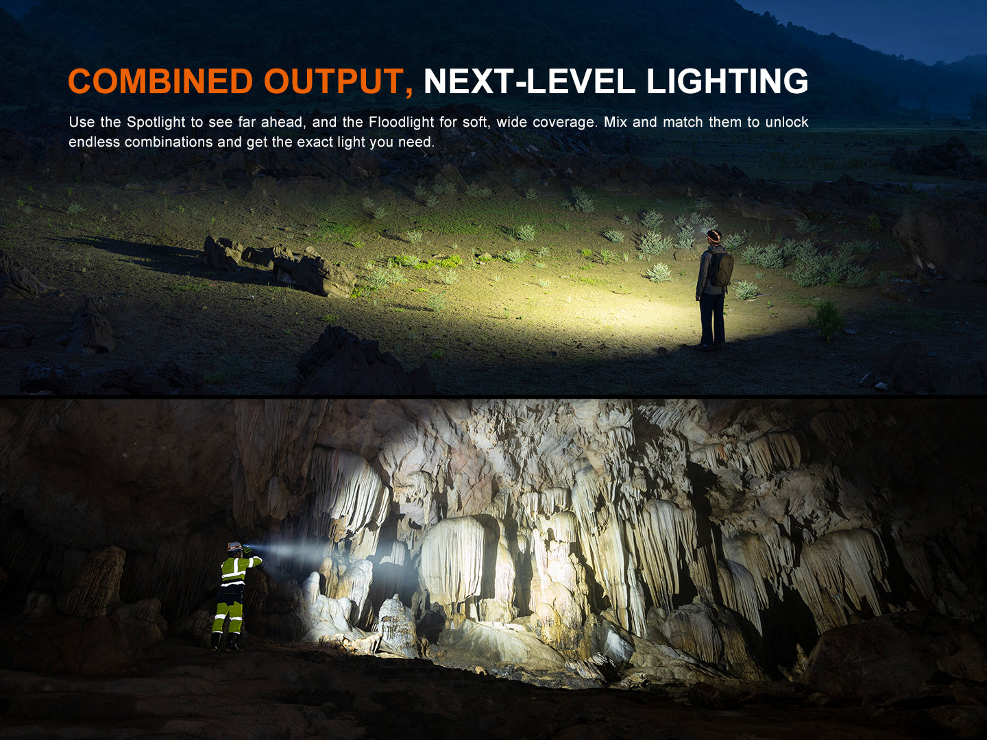 Fenix HM65R V2 Dual Light Sources Dual Beam Distance Headlamp