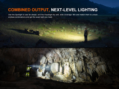 Fenix HM65R V2 Dual Light Sources Dual Beam Distance Headlamp