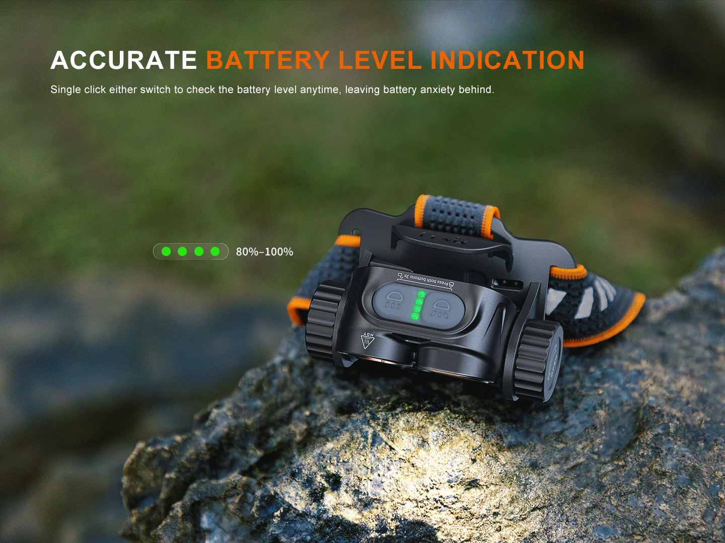 Fenix HM65R V2 Dual Light Sources Dual Beam Distance Headlamp