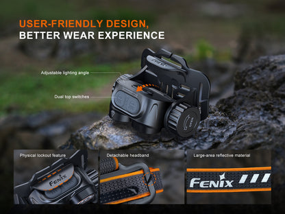 Fenix HM65R V2 Dual Light Sources Dual Beam Distance Headlamp
