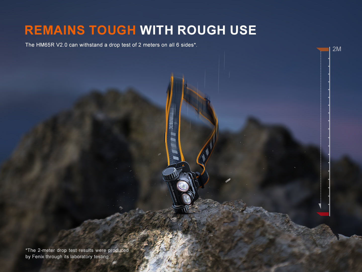 Fenix HM65R V2 Dual Light Sources Dual Beam Distance Headlamp