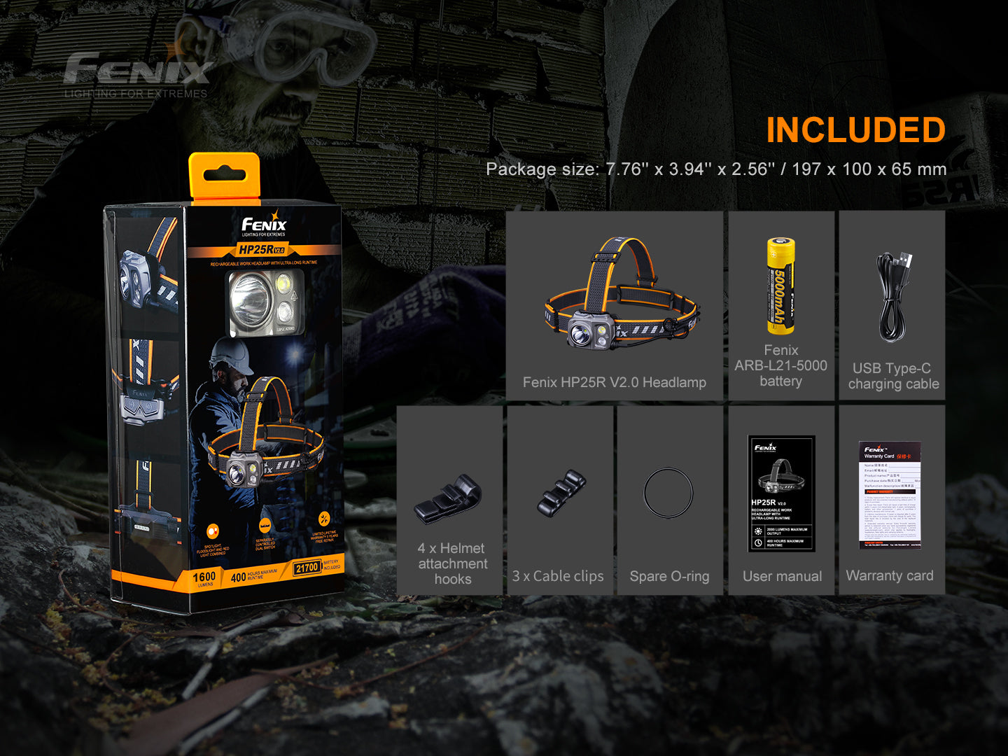 Fenix HP25R V2.0 Headlamp