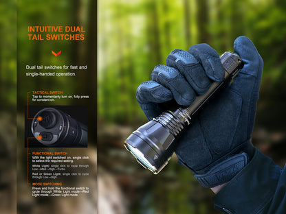 Fenix HT32 Compact Long Range Flashlight 640 Meters Throw - 2,500 Lumens