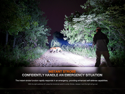 Fenix HT32 Compact Long Range Flashlight 640 Meters Throw - 2,500 Lumens