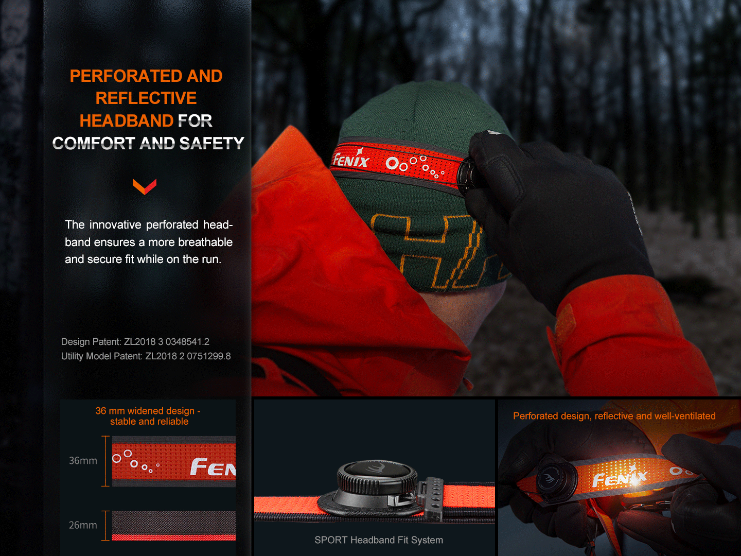 Fenix HL32R-T Lightweight Trail Running Headlamp