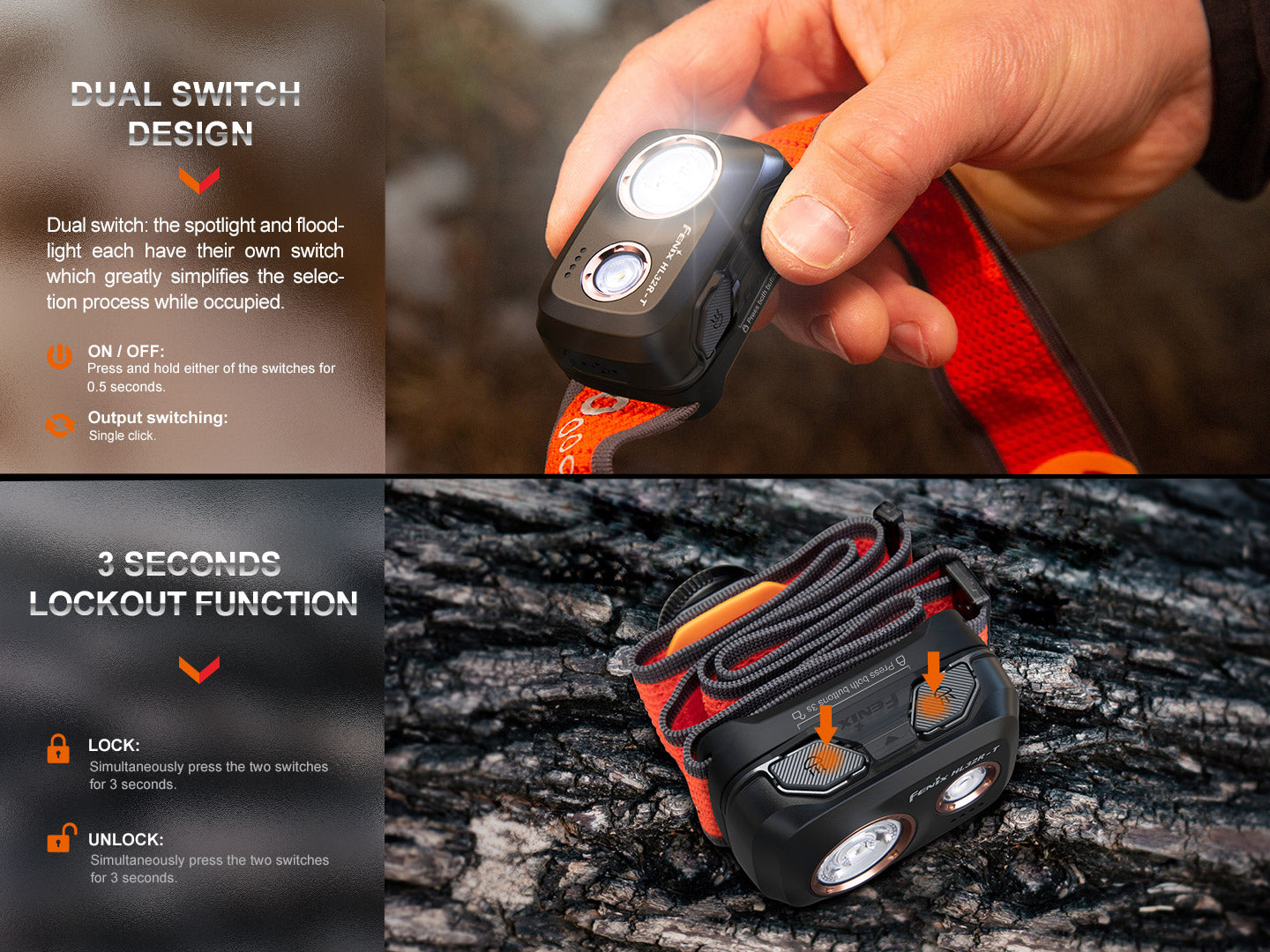 Fenix HL32R-T Lightweight Trail Running Headlamp