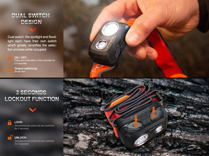 Fenix HL32R-T Lightweight Trail Running Headlamp