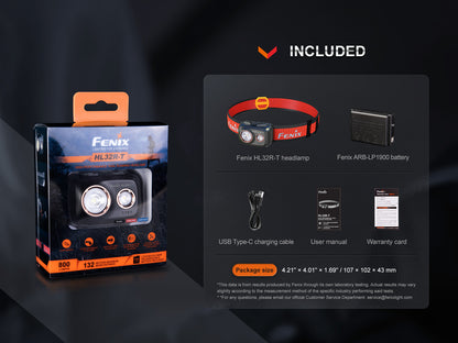 Fenix HL32R-T Lightweight Trail Running Headlamp
