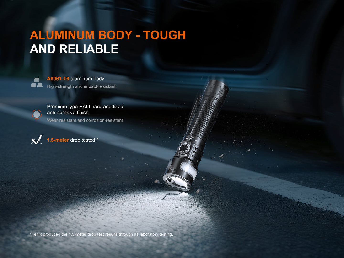 Fenix LD35R High Performance Multimode Tactical Flashlight With Tri-Color Secondary Side Lights