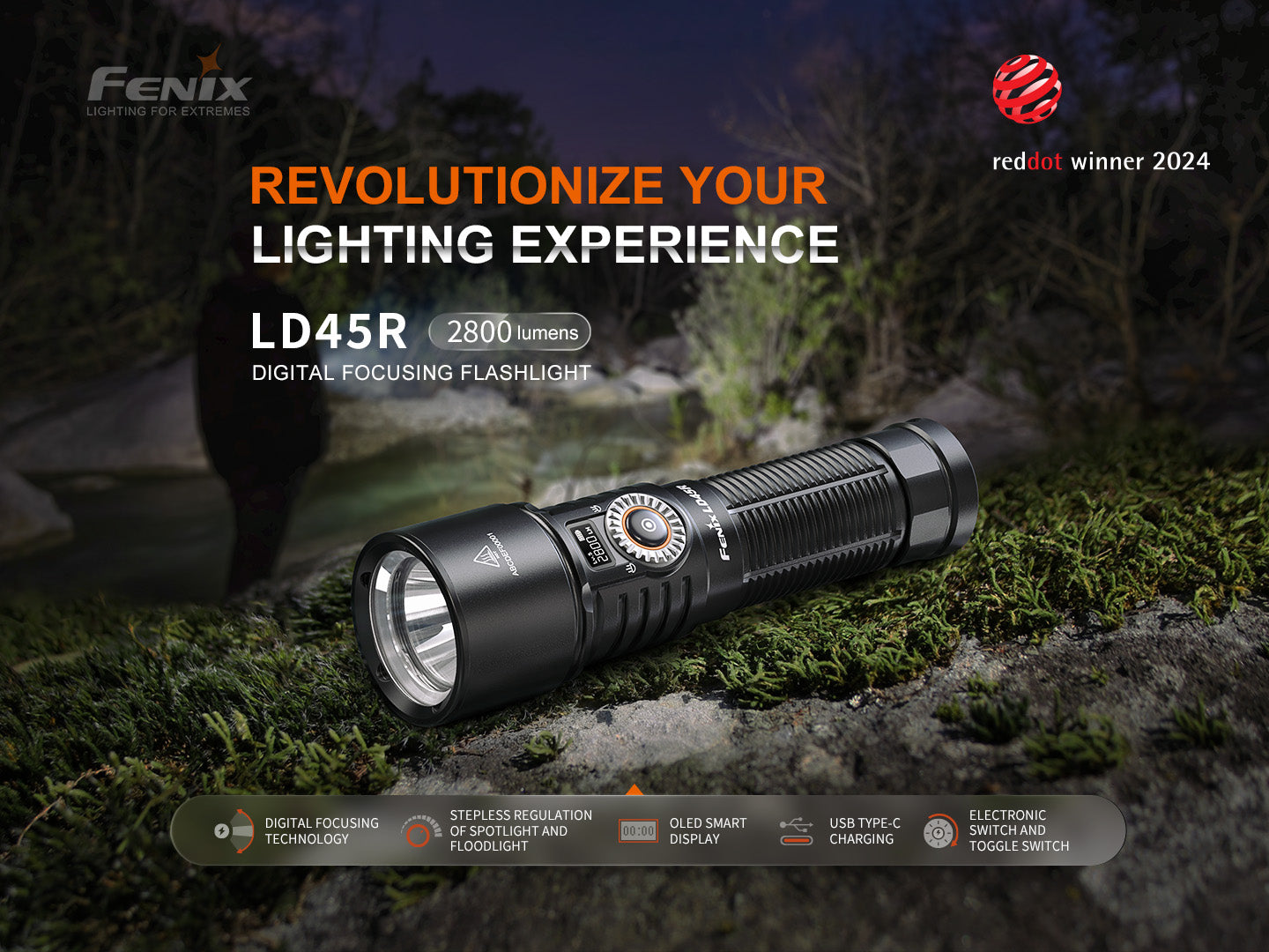 Fenix LD45R Advance Digital Focusing Outdoor Flashlight