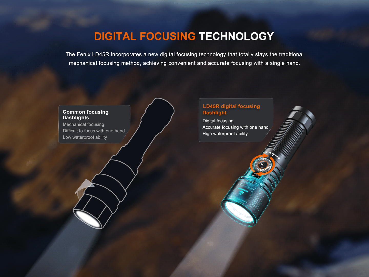 Fenix LD45R Advance Digital Focusing Outdoor Flashlight