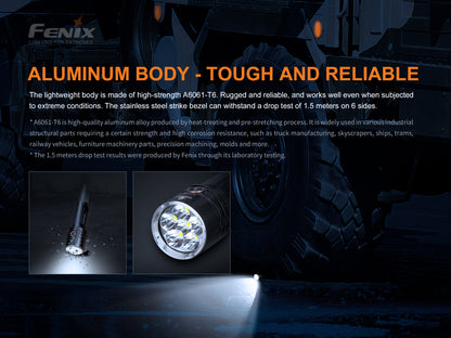 Fenix LR35R Rechargeable LED Flashlight - 10,000 Lumens
