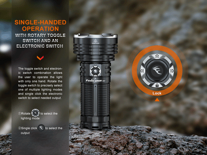 Fenix LR40R V2 High Power Flashlight 900 Meters Throw - 15,000 Lumens