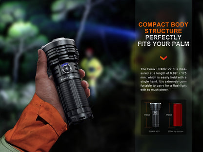 Fenix LR40R V2 High Power Flashlight 900 Meters Throw - 15,000 Lumens