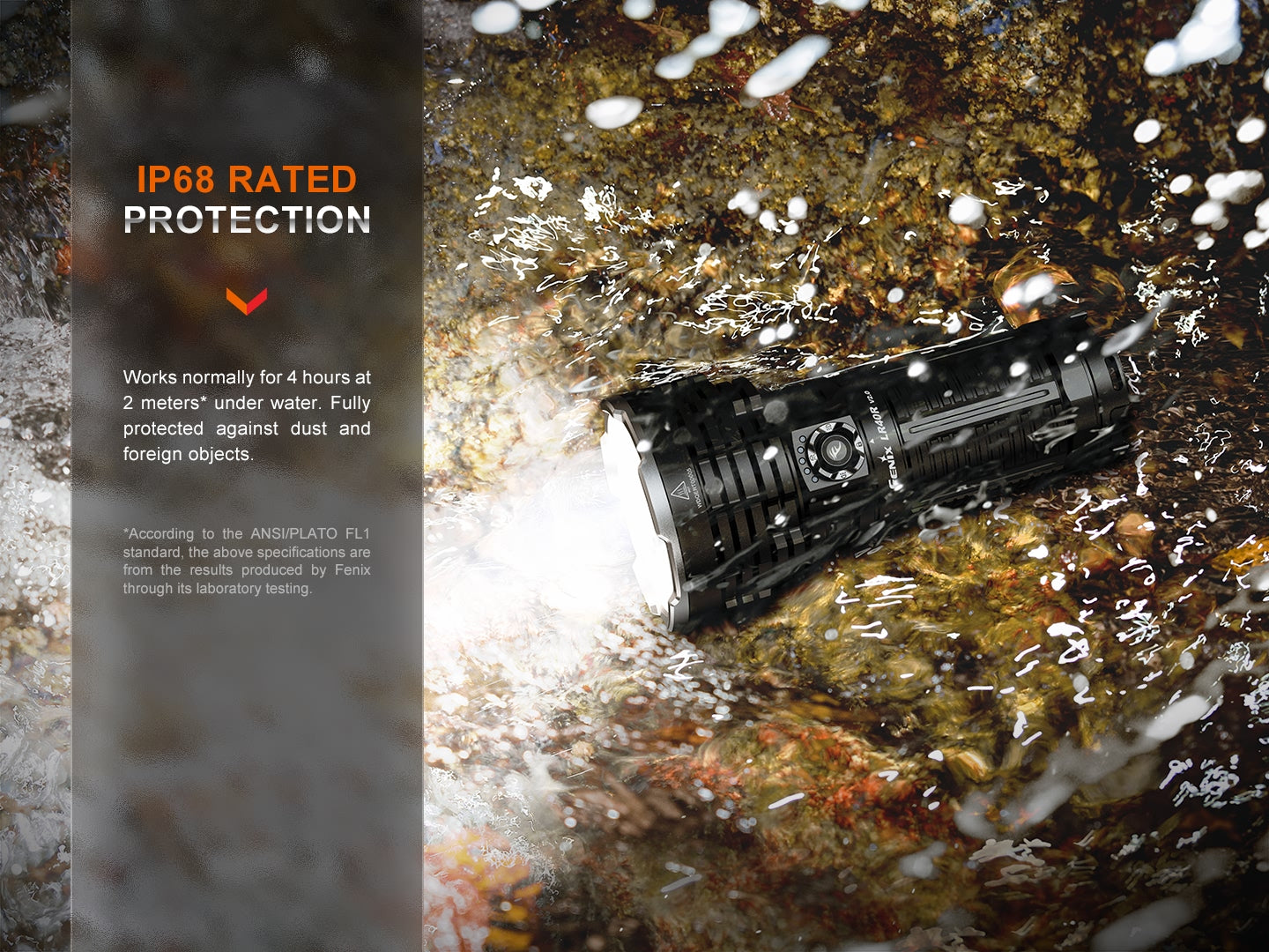 Fenix LR40R V2 High Power Flashlight 900 Meters Throw - 15,000 Lumens