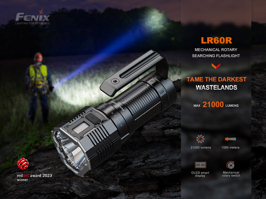 Fenix LR60R High Power Flashlight 1,085 Meters - 21,000 Lumens