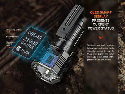 Fenix LR60R High Power Flashlight 1,085 Meters - 21,000 Lumens