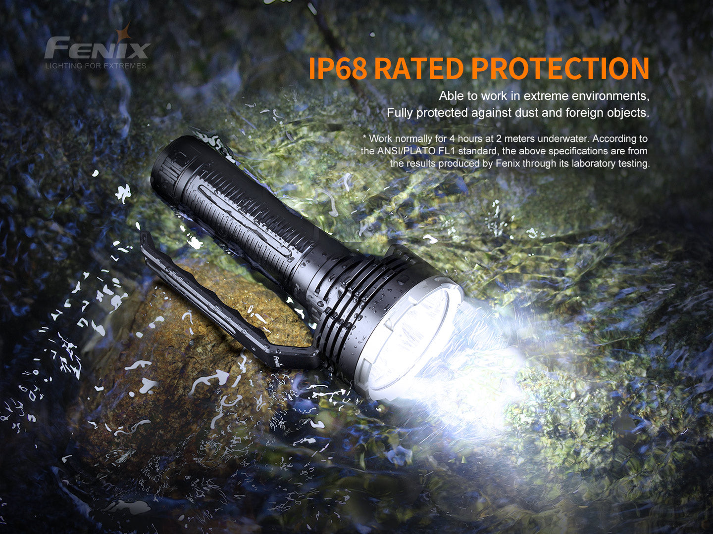 Fenix LR80R Rechargeable Searchlight Flashlight - 18,000 Lumens