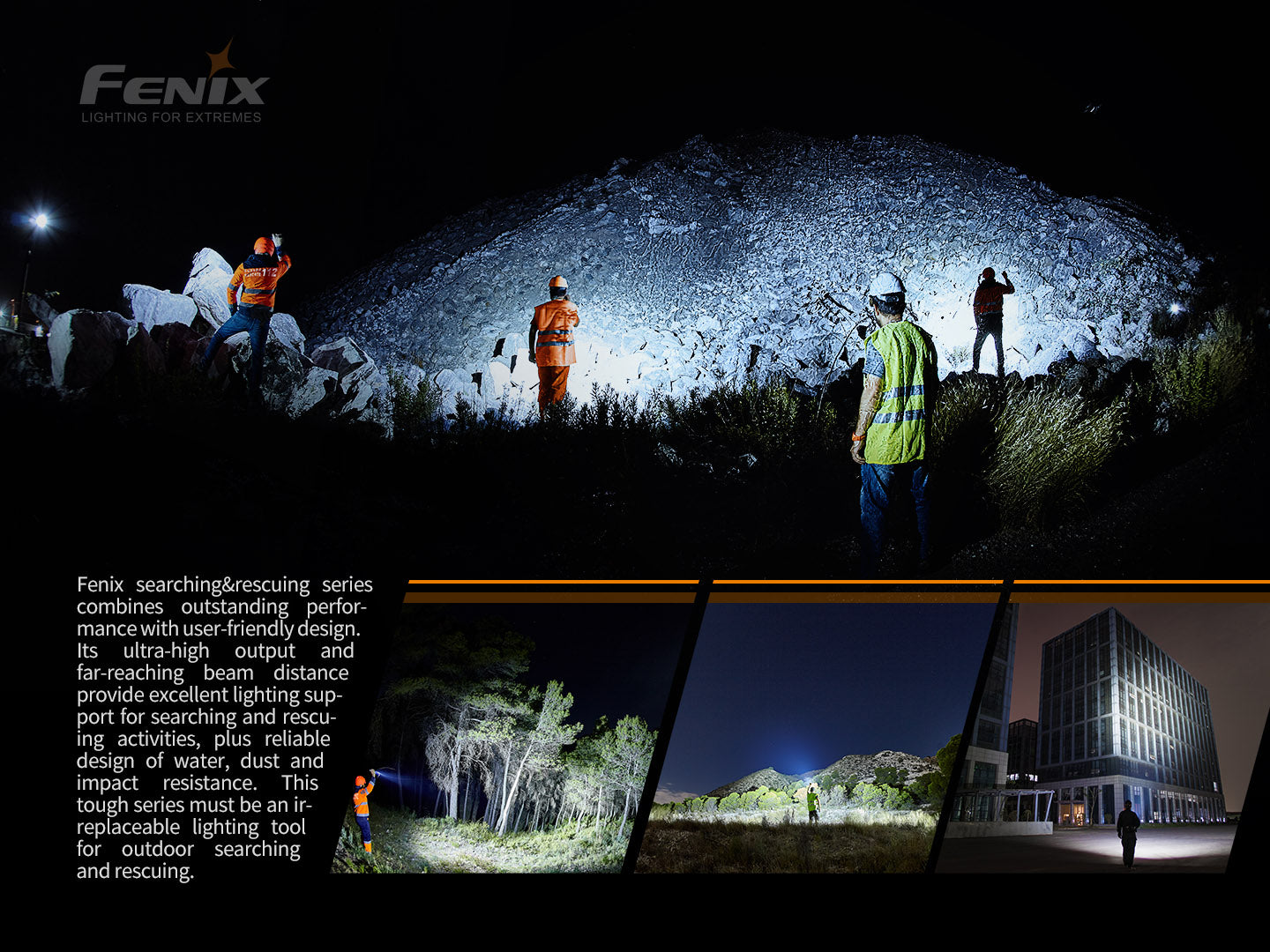 Fenix LR80R Rechargeable Searchlight Flashlight - 18,000 Lumens