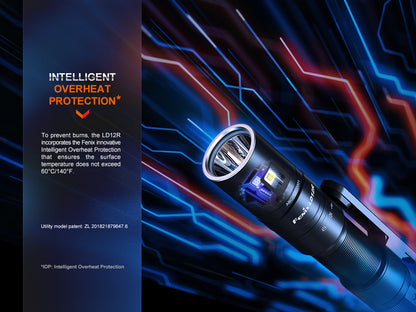 Fenix LD12R Dual Light Sources USB-C Rechargeable Compact Flashlight