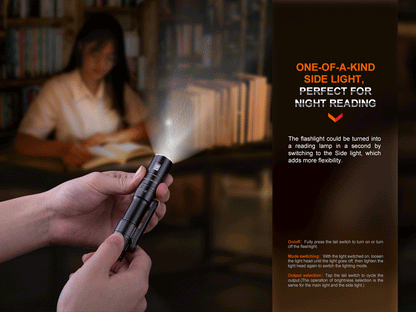 Fenix LD12R Dual Light Sources USB-C Rechargeable Compact Flashlight
